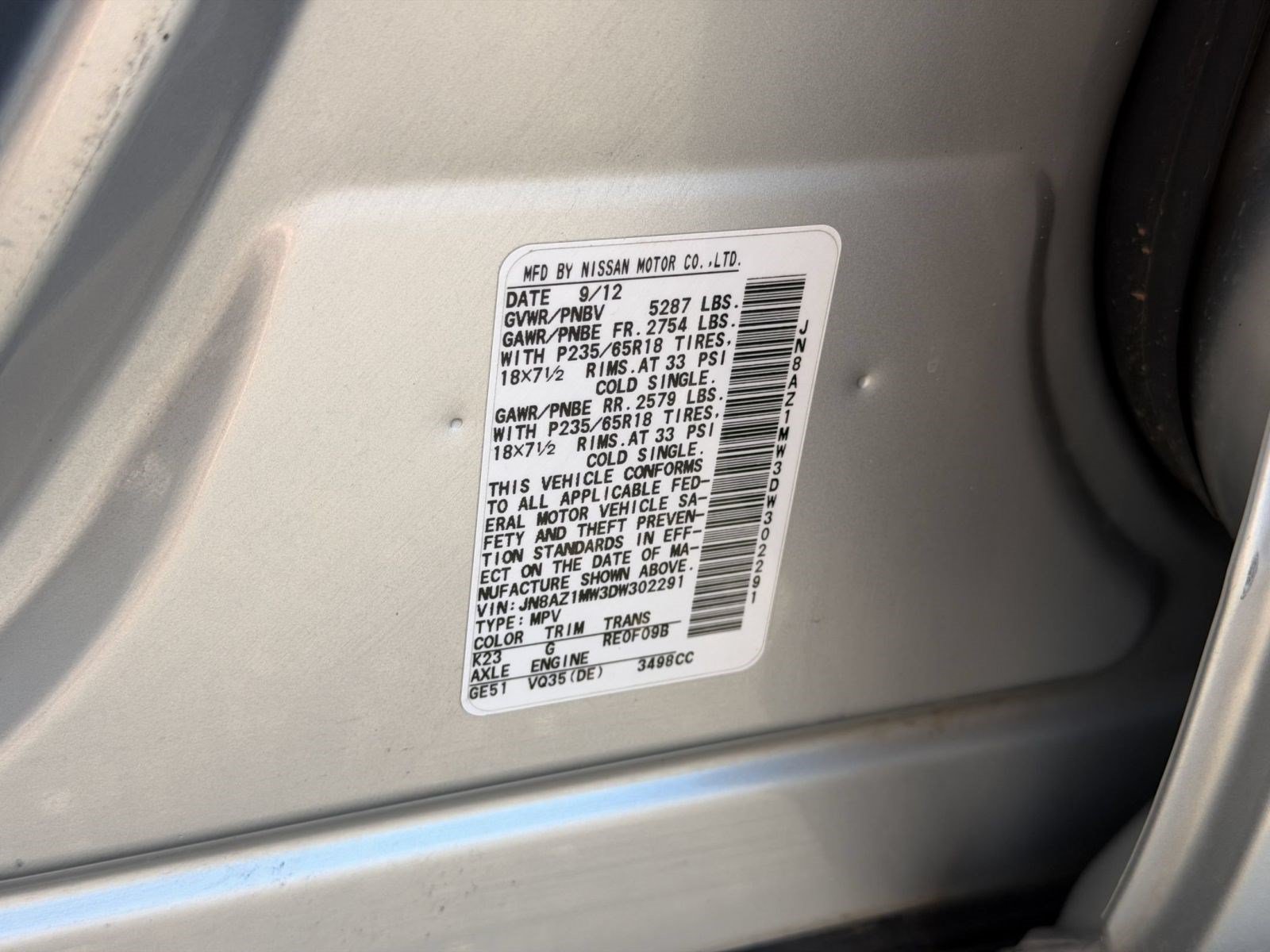 Used 2013 Nissan Murano SV AWD/4WD image 23