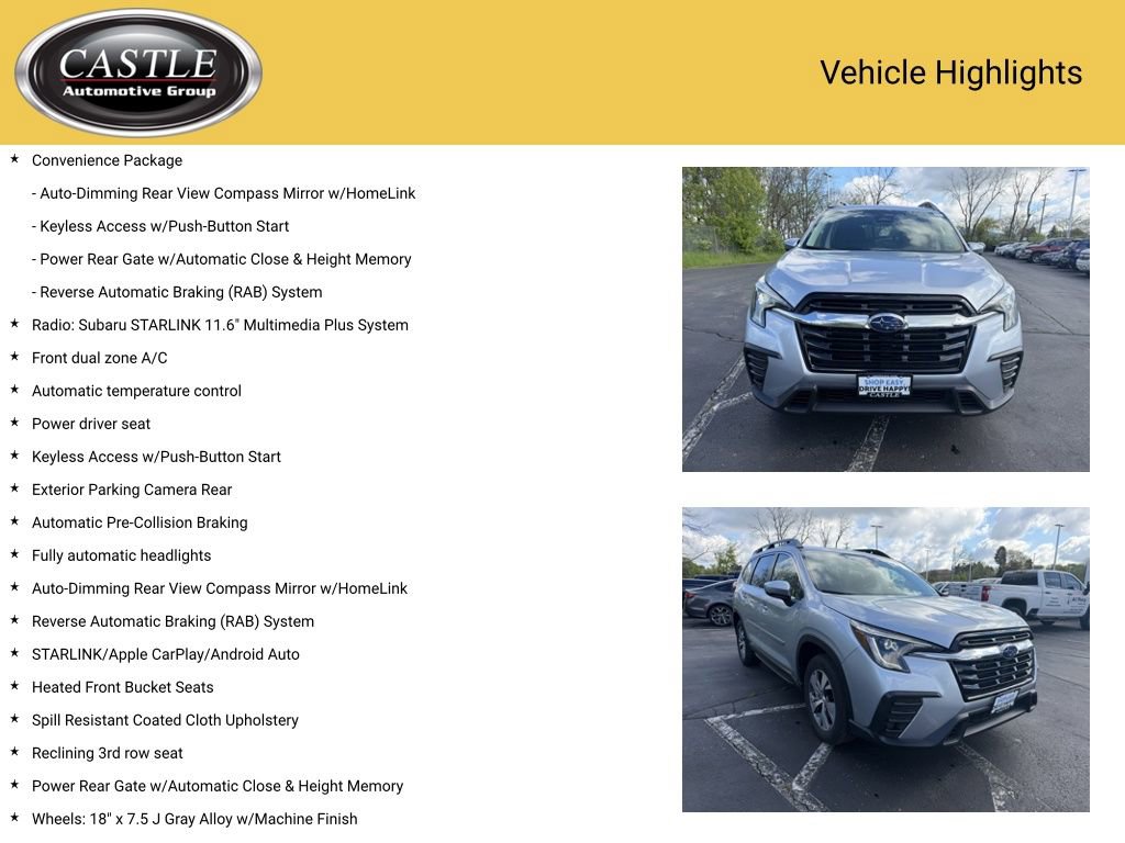 Used 2024 Subaru Ascent Premium w/ Convenience Package AWD/4WD image 4