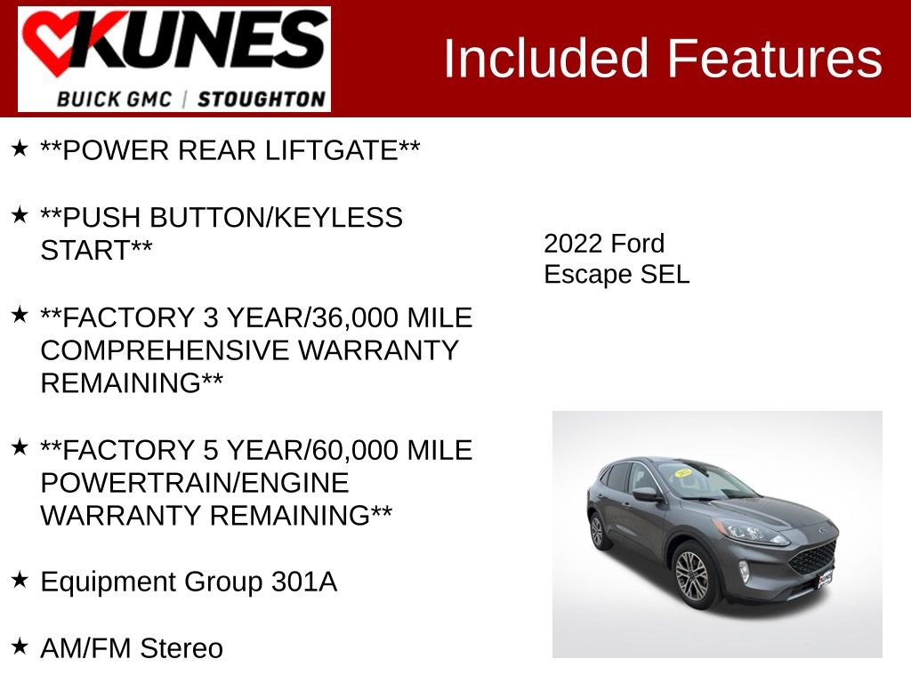 Used 2022 Ford Escape SEL image 3