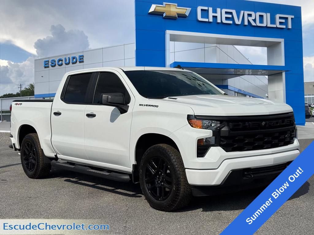 Used 2026 Chevrolet Silverado 1500 Custom w/ Turbomax Blackout Package AWD/4WD image 1