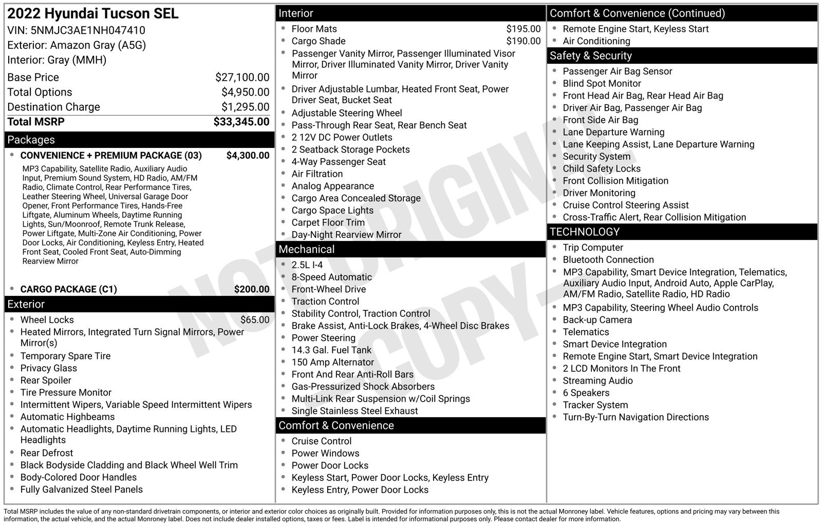 Used 2022 Hyundai Tucson SEL w/ Convenience + Premium Package FWD image 2