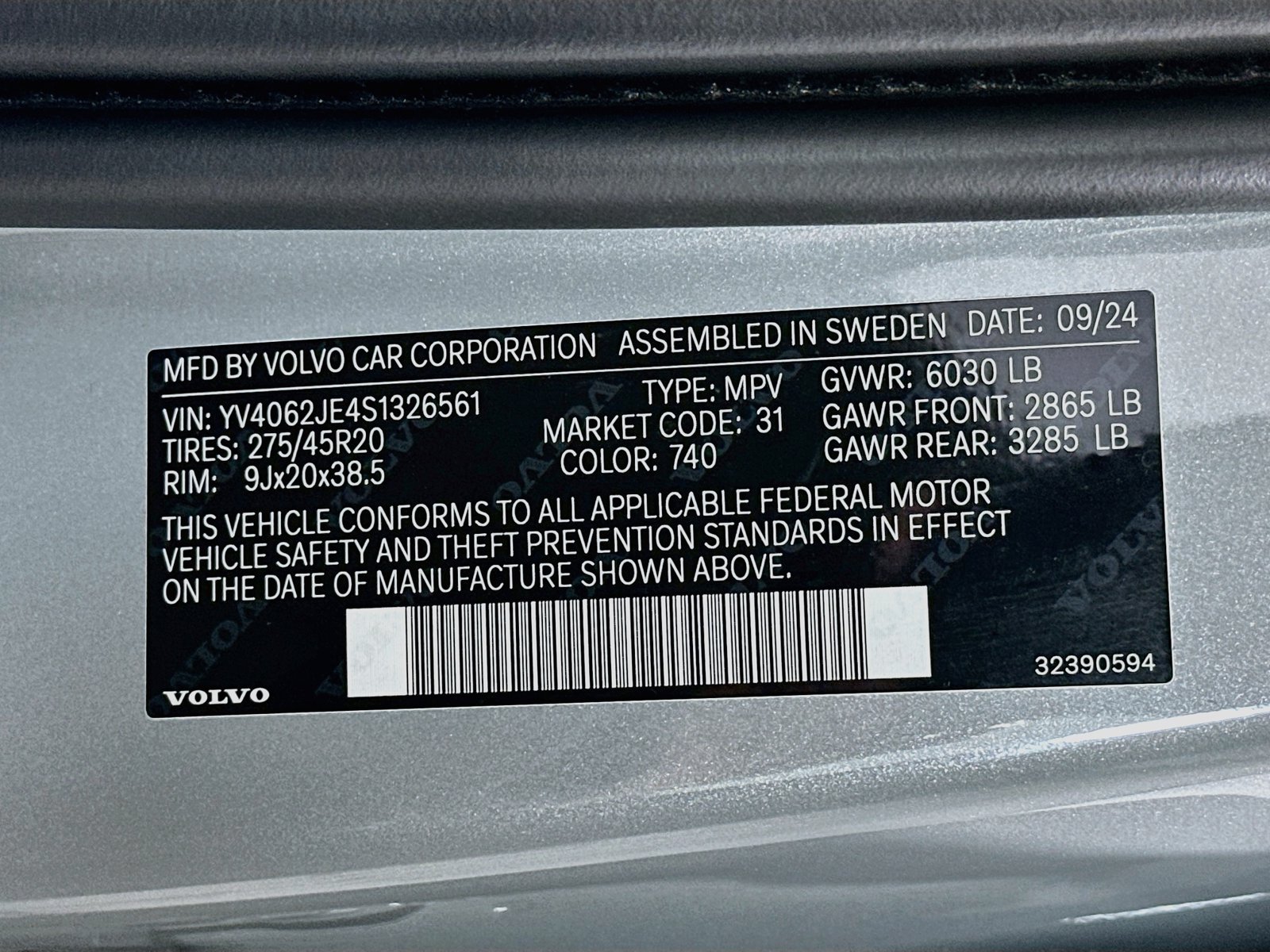 Certified 2025 Volvo XC90 B6 Plus AWD/4WD image 48