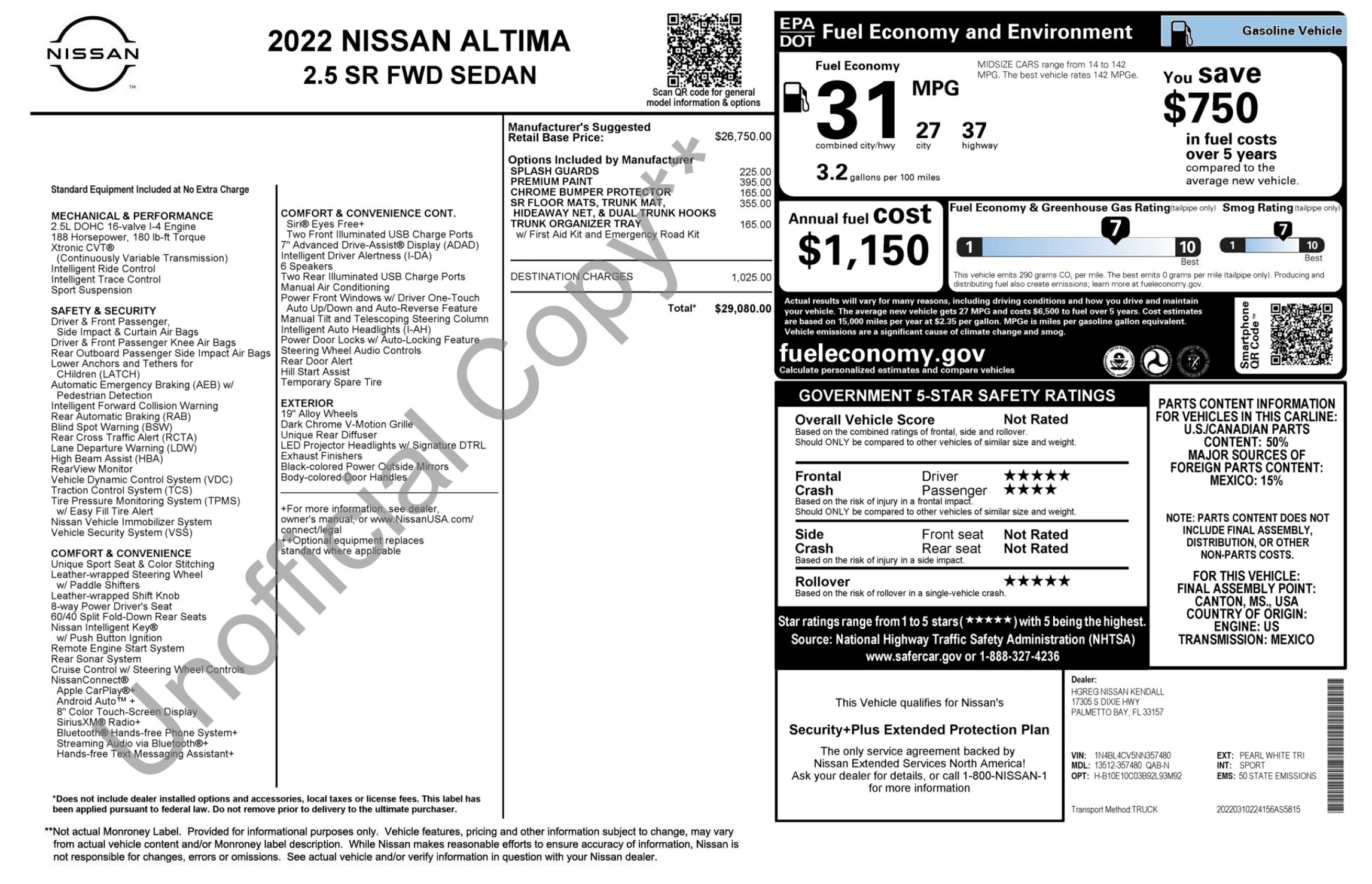 Used 2022 Nissan Altima 2.5 SR FWD image 5