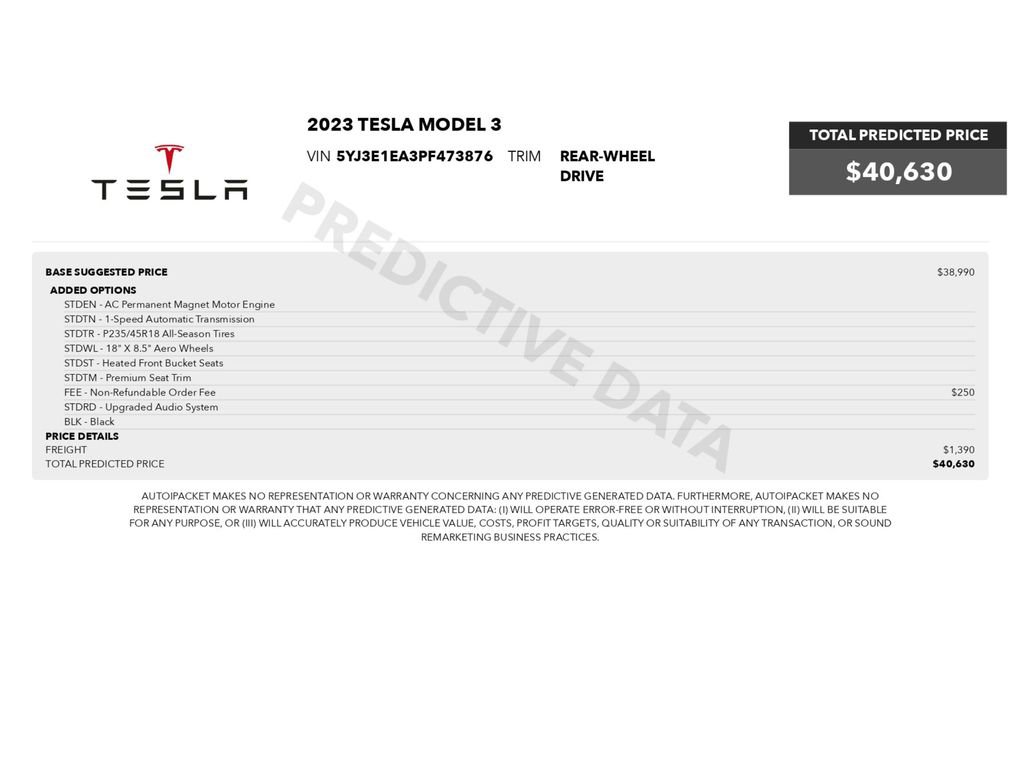Used 2023 Tesla Model 3 Standard Range RWD image 2