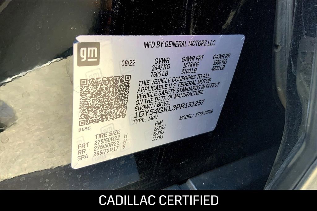 Certified 2023 Cadillac Escalade Sport Platinum w/ LPO, ONYX Package AWD/4WD image 33