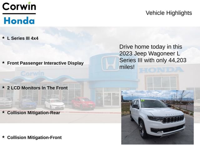 Used 2023 Jeep Wagoneer L Series III w/ Premium Group I AWD/4WD image 7