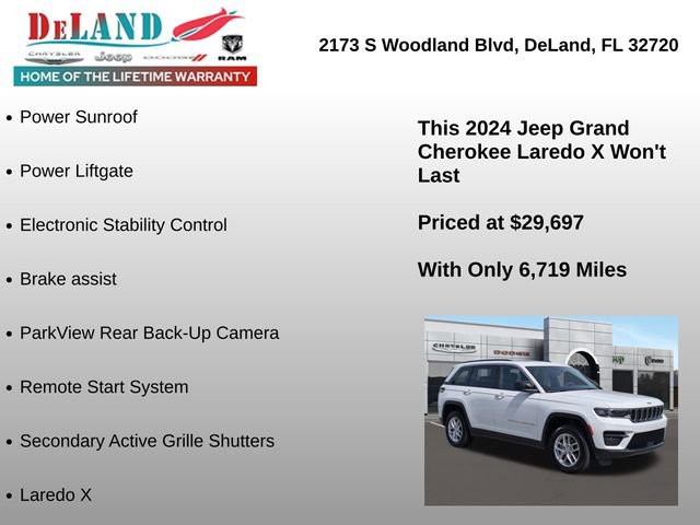 Used 2024 Jeep Grand Cherokee Laredo X w/ Luxury Tech Group I AWD/4WD image 18