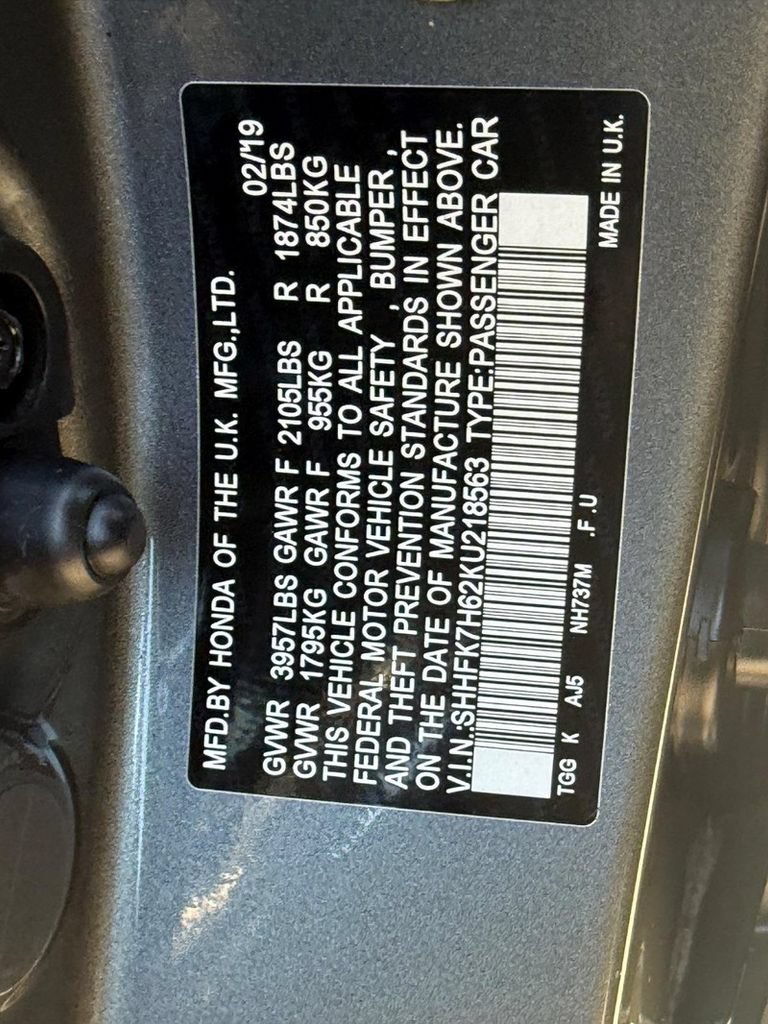 Used 2019 Honda Civic EX image 31
