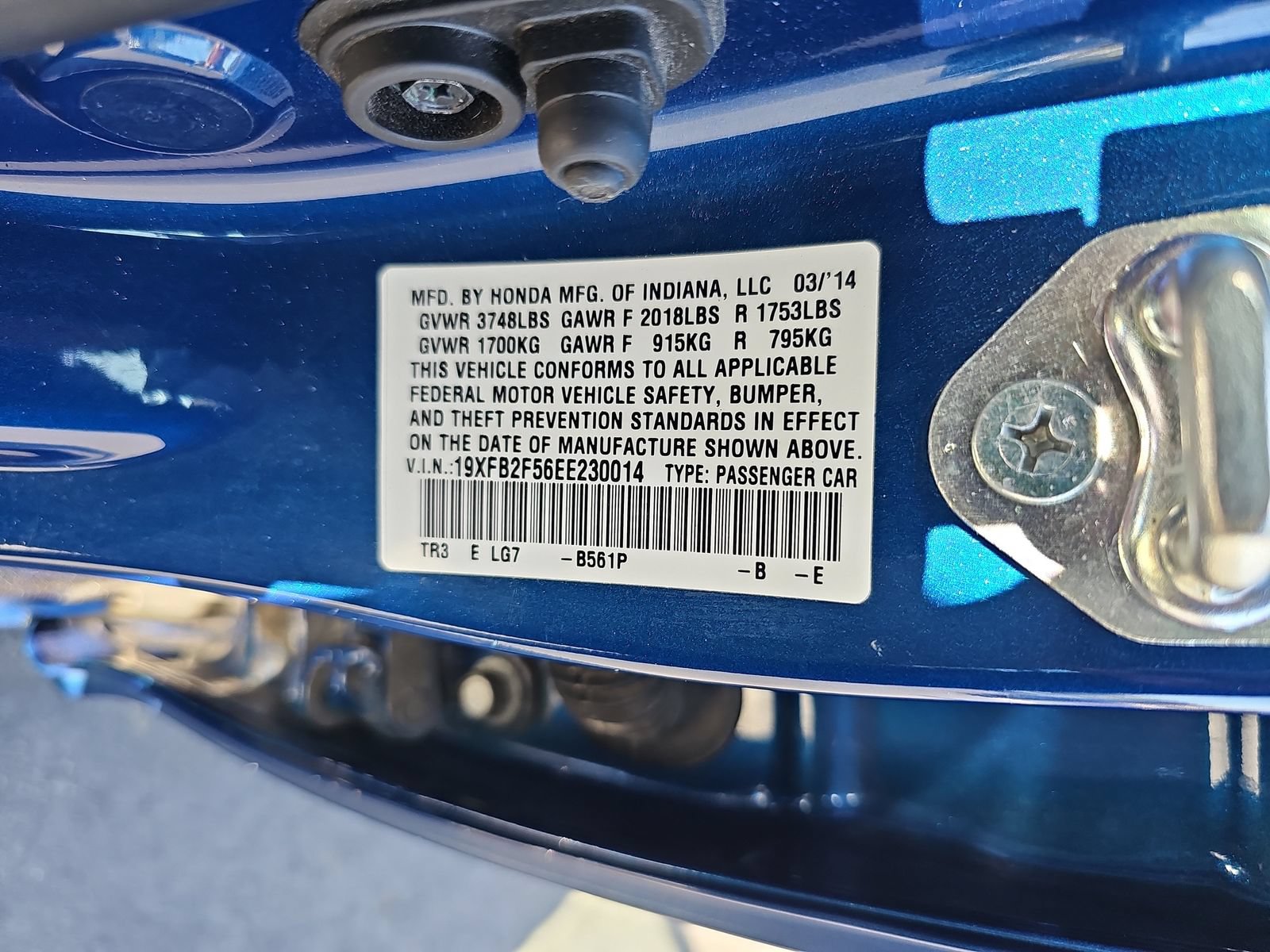 Used 2014 Honda Civic LX image 16