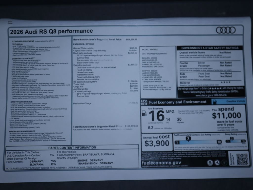 New 2026 Audi RS Q8 performance image 9