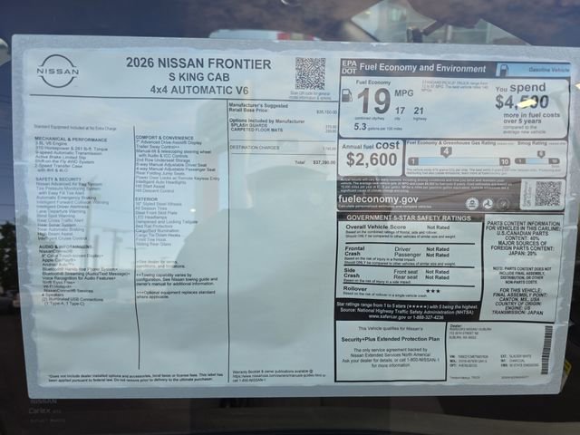 New 2026 Nissan Frontier S AWD/4WD image 29