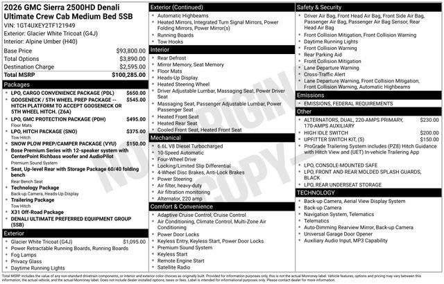 New 2026 GMC Sierra 2500 Denali Ultimate image 28