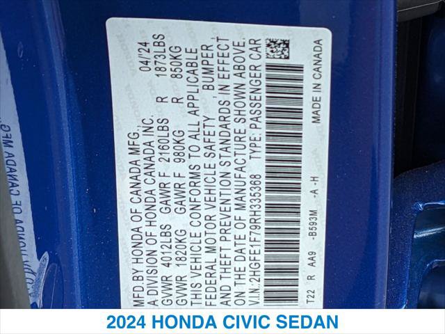 Certified 2024 Honda Civic EX image 26