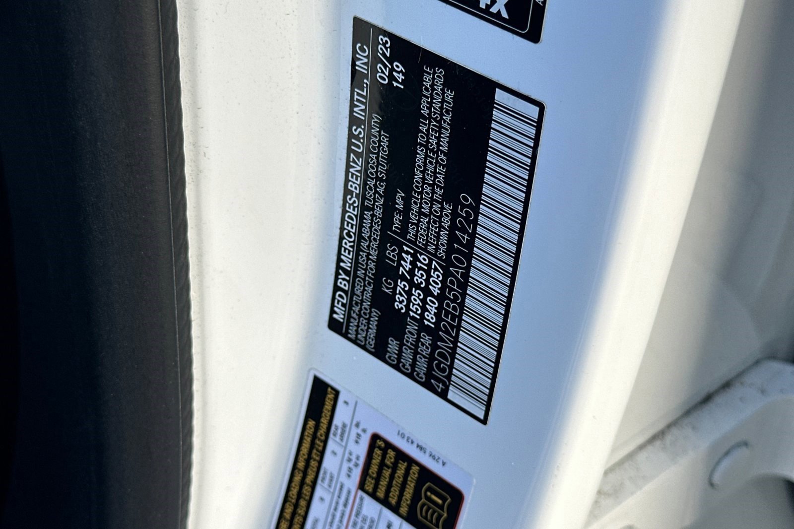 Certified 2023 Mercedes-Benz EQS 450+ 4MATIC SUV image 38