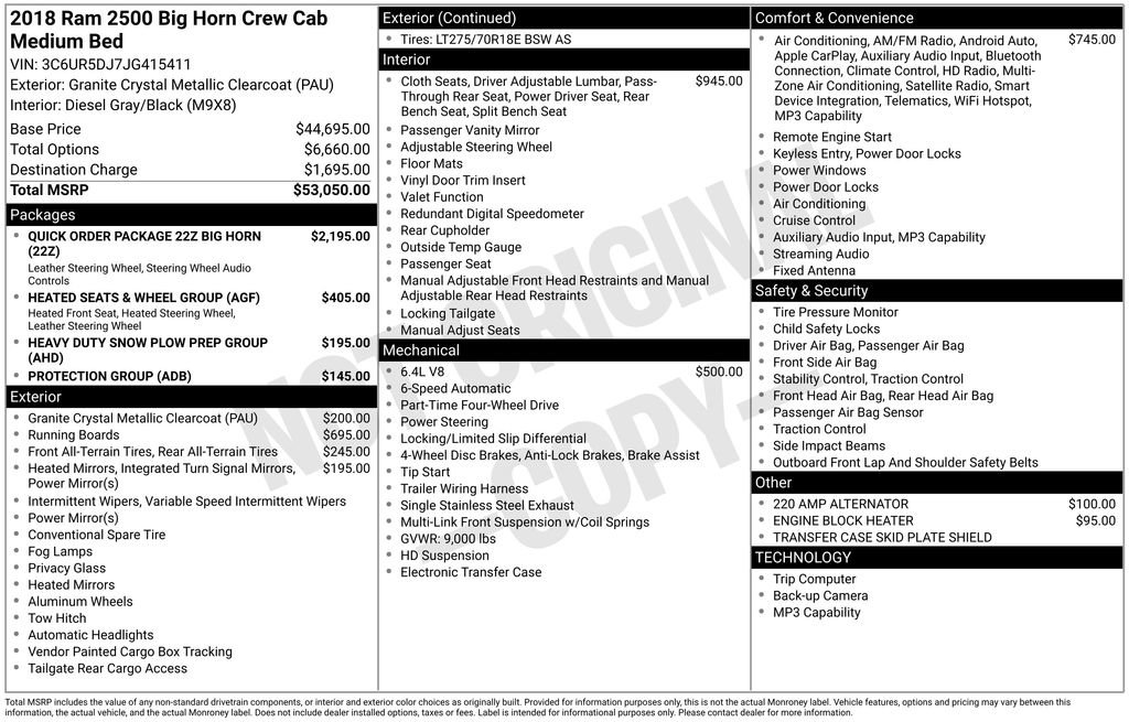 Used 2018 RAM 2500 Big Horn image 6