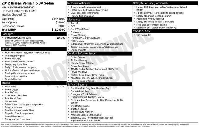 Used 2012 Nissan Versa SV w/ Convenience Pkg FWD image 63