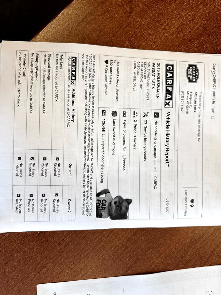 Used 2015 Volkswagen Passat 1.8T image 18