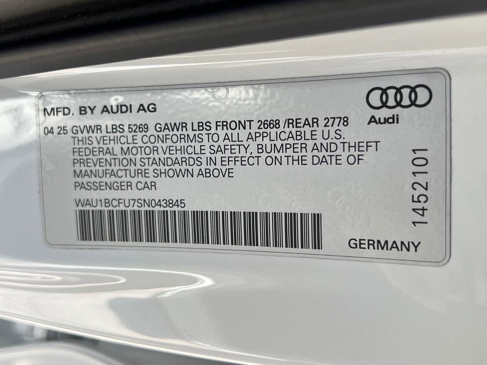 Certified 2025 Audi A5 2.0T Premium w/ Convenience Package AWD/4WD image 35