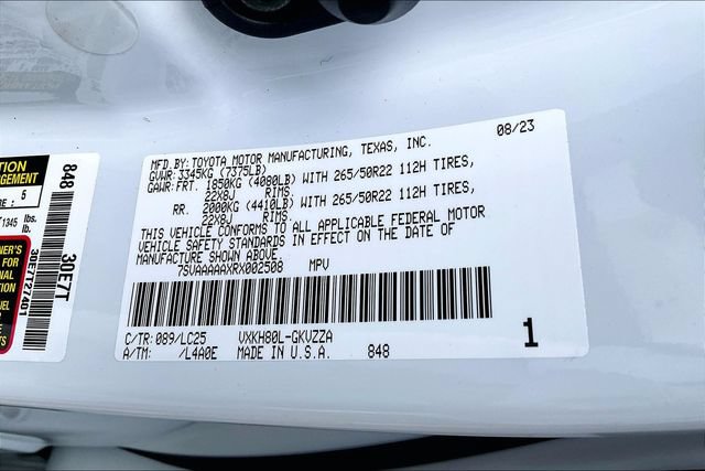Used 2024 Toyota Sequoia Capstone RWD image 14