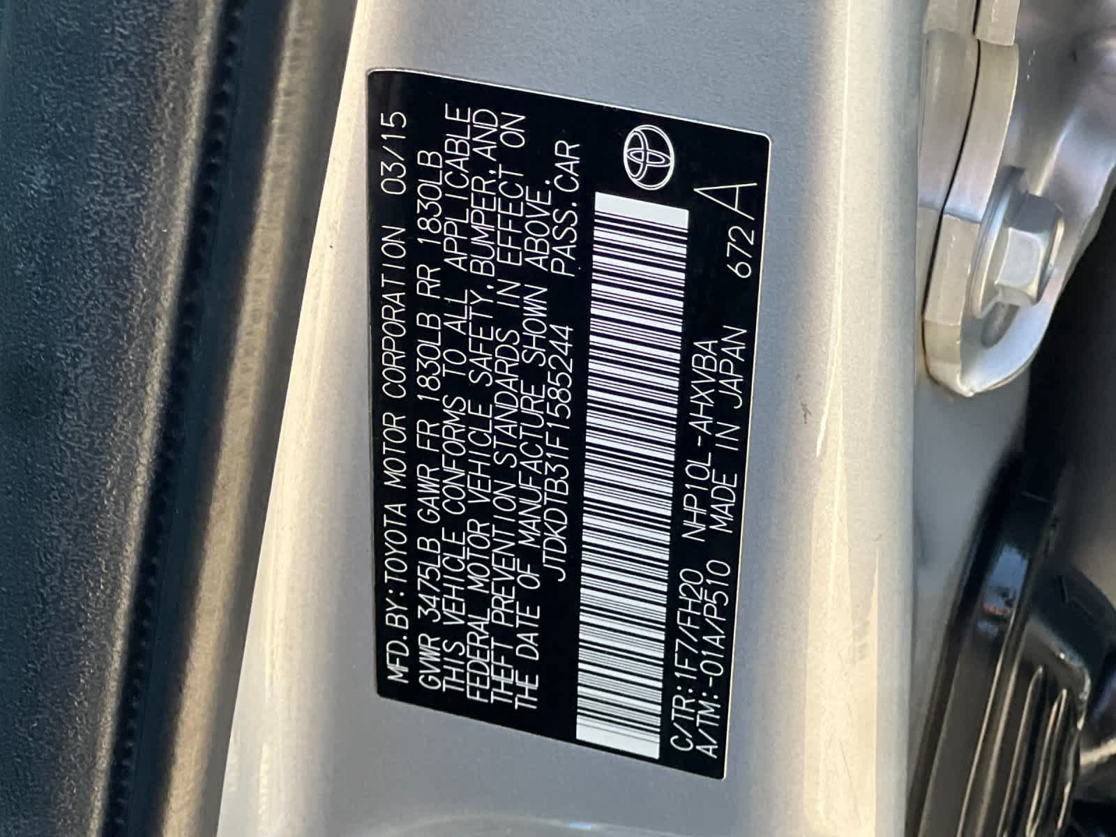 Used 2015 Toyota Prius C One FWD image 29