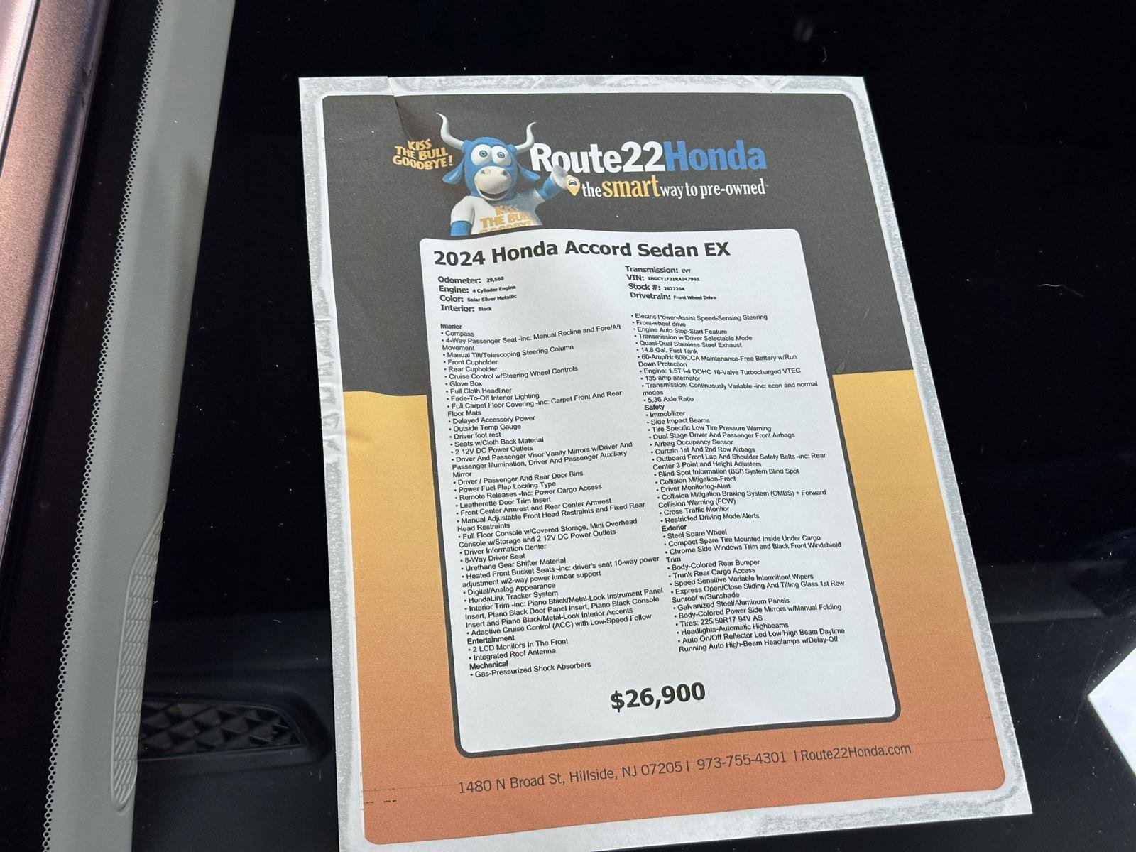 Certified 2024 Honda Accord EX image 40