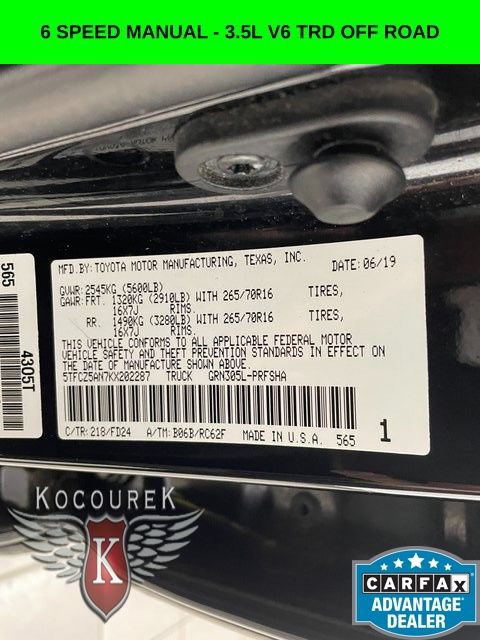 Used 2019 Toyota Tacoma TRD Off-Road AWD/4WD image 26