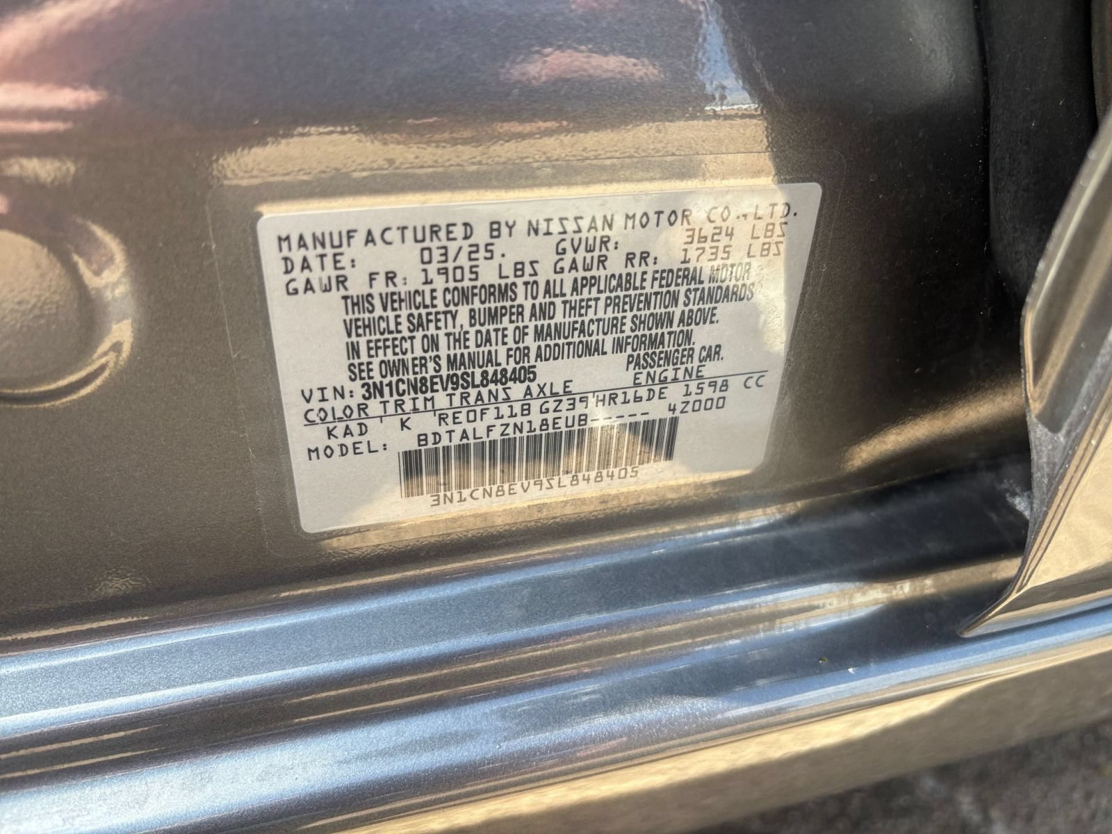 Used 2025 Nissan Versa SV FWD image 27