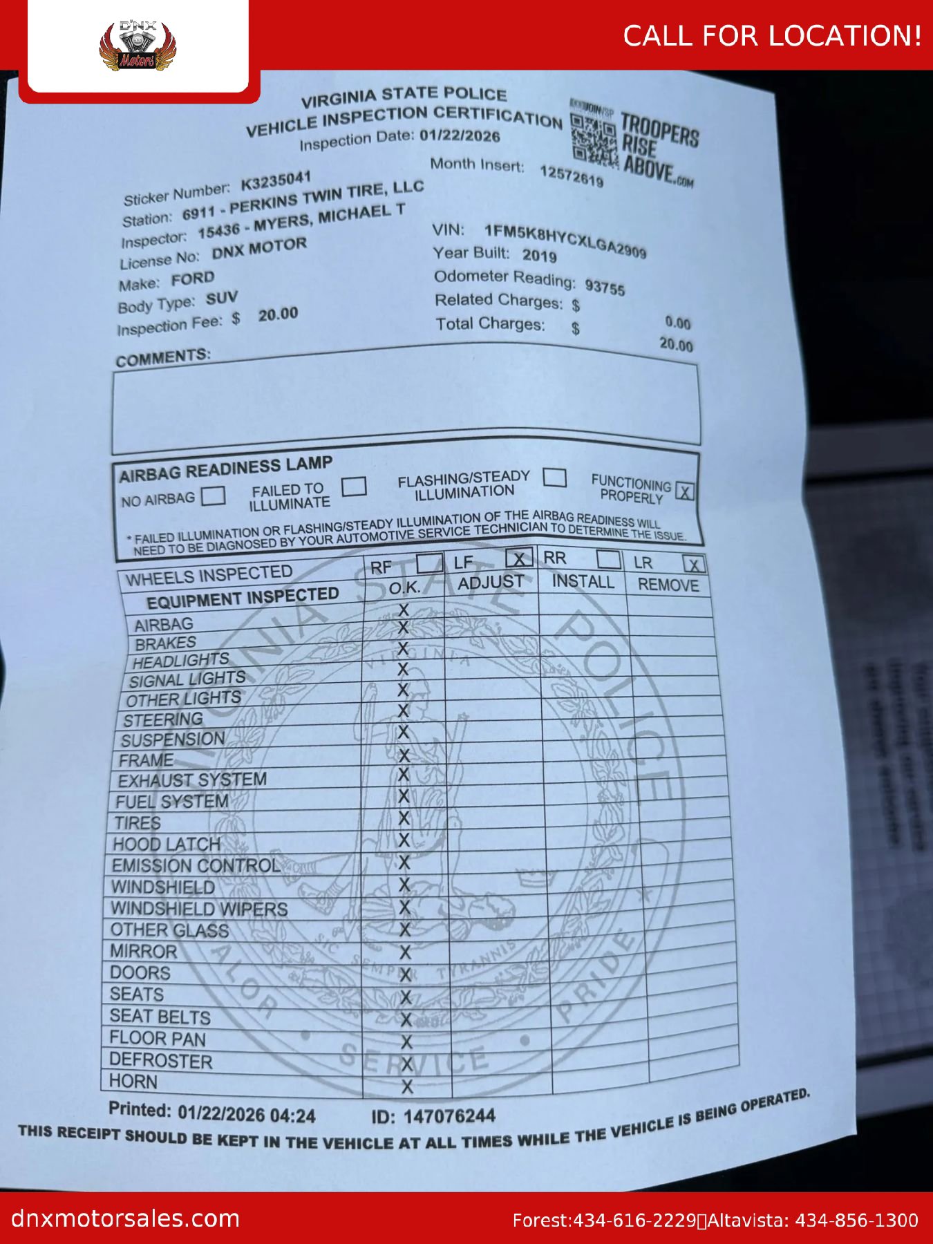 Used 2020 Ford Explorer Platinum w/ Premium Technology Package image 62