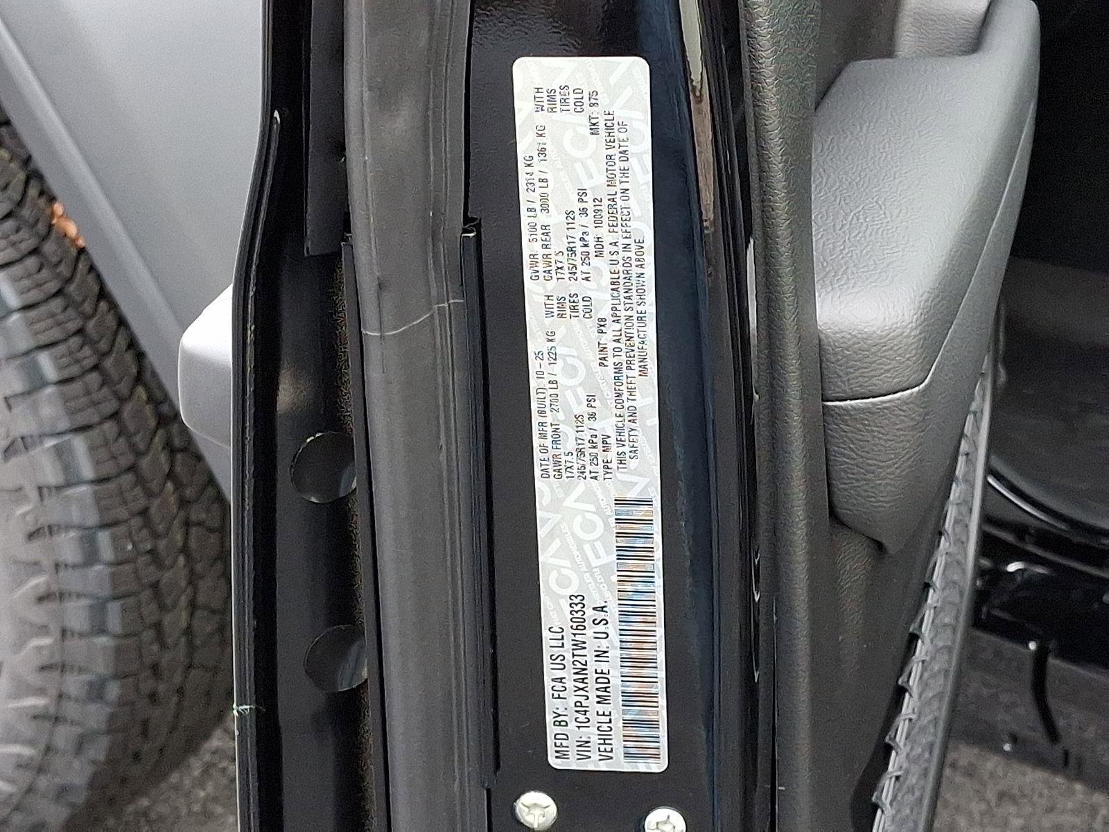 New 2026 Jeep Wrangler Sport S image 18