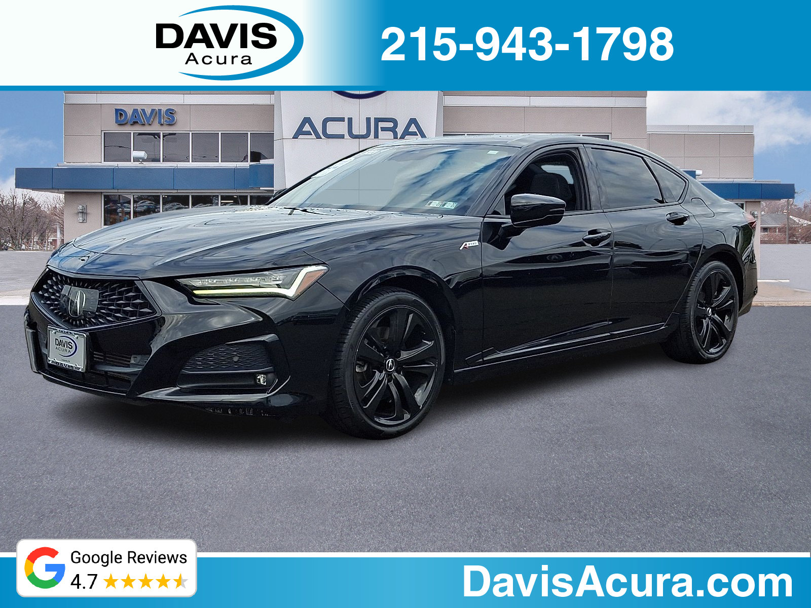 Used 2021 Acura TLX w/ A-SPEC Package FWD image 1