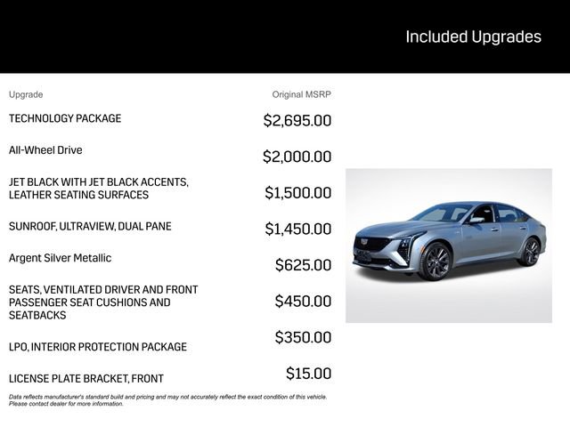 New 2026 Cadillac CT5 V w/ Technology Package AWD/4WD image 3