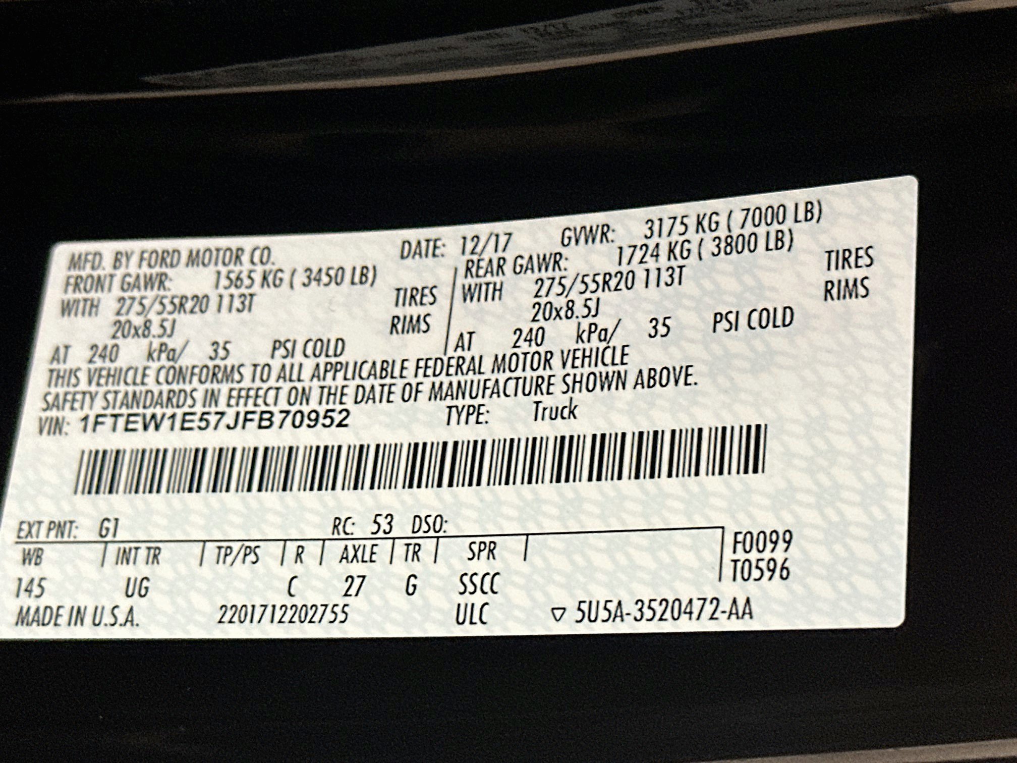 Used 2018 Ford F150 XLT w/ Equipment Group 302A Luxury AWD/4WD image 12