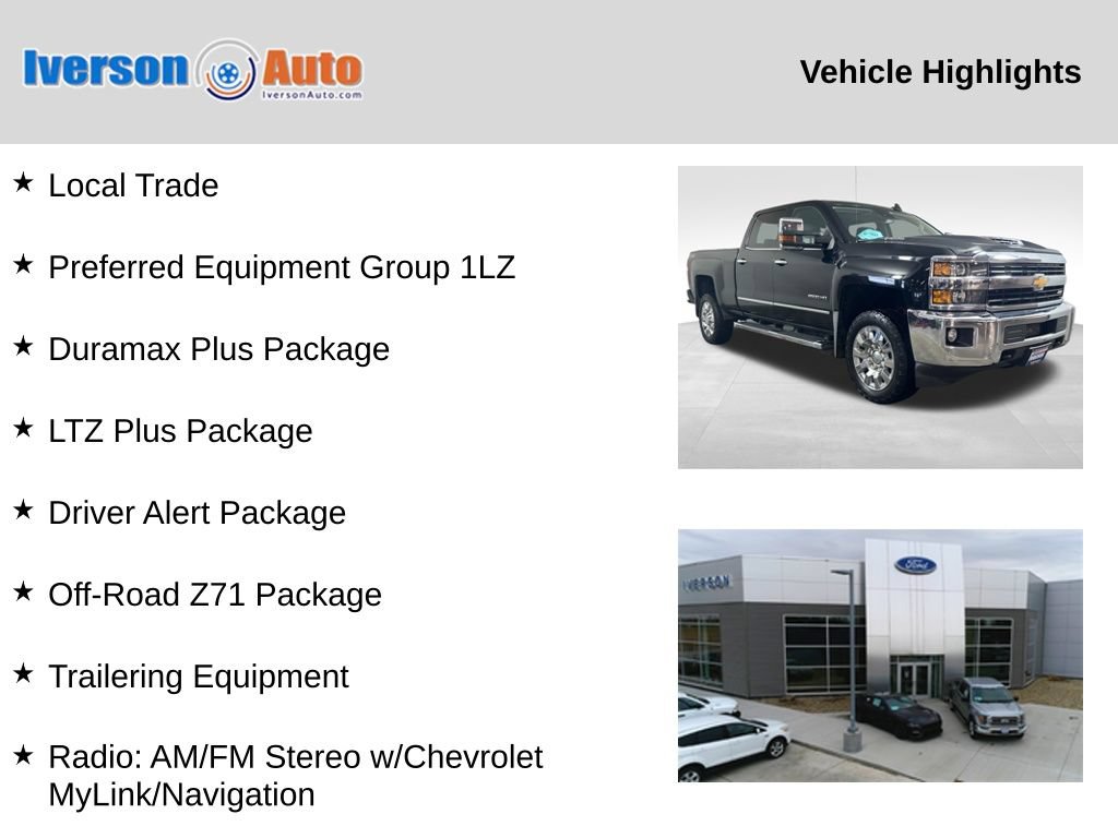 Used 2017 Chevrolet Silverado 2500 LTZ w/ Duramax Plus Package AWD/4WD image 2