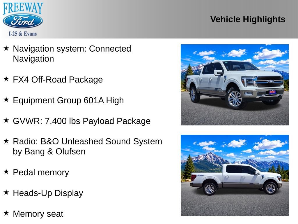 Used 2025 Ford F150 King Ranch w/ FX4 Off-Road Package AWD/4WD image 2