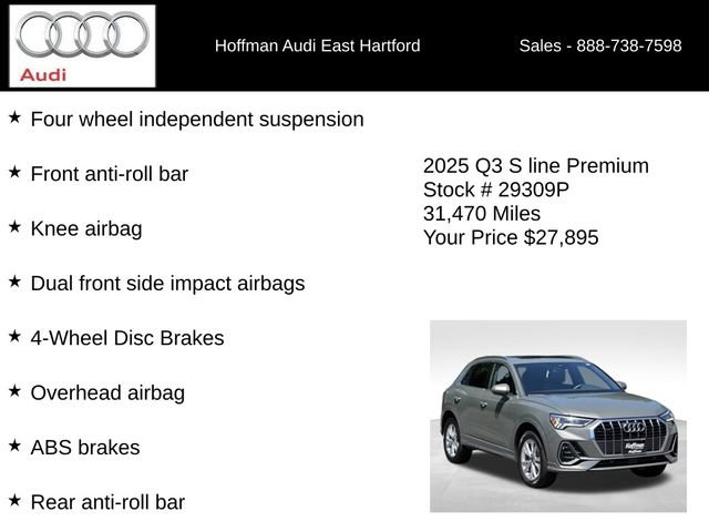 Used 2025 Audi Q3 2.0T Premium AWD/4WD image 30