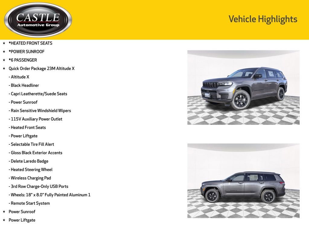 New 2025 Jeep Grand Cherokee L Altitude image 3