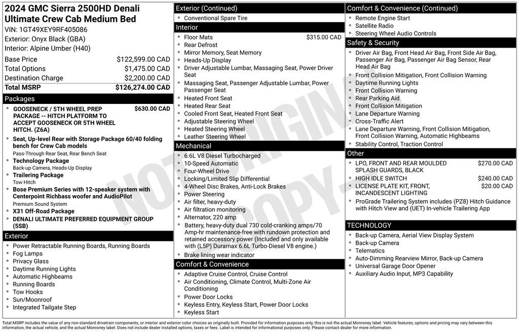 Used 2024 GMC Sierra 2500 Denali Ultimate AWD/4WD image 5