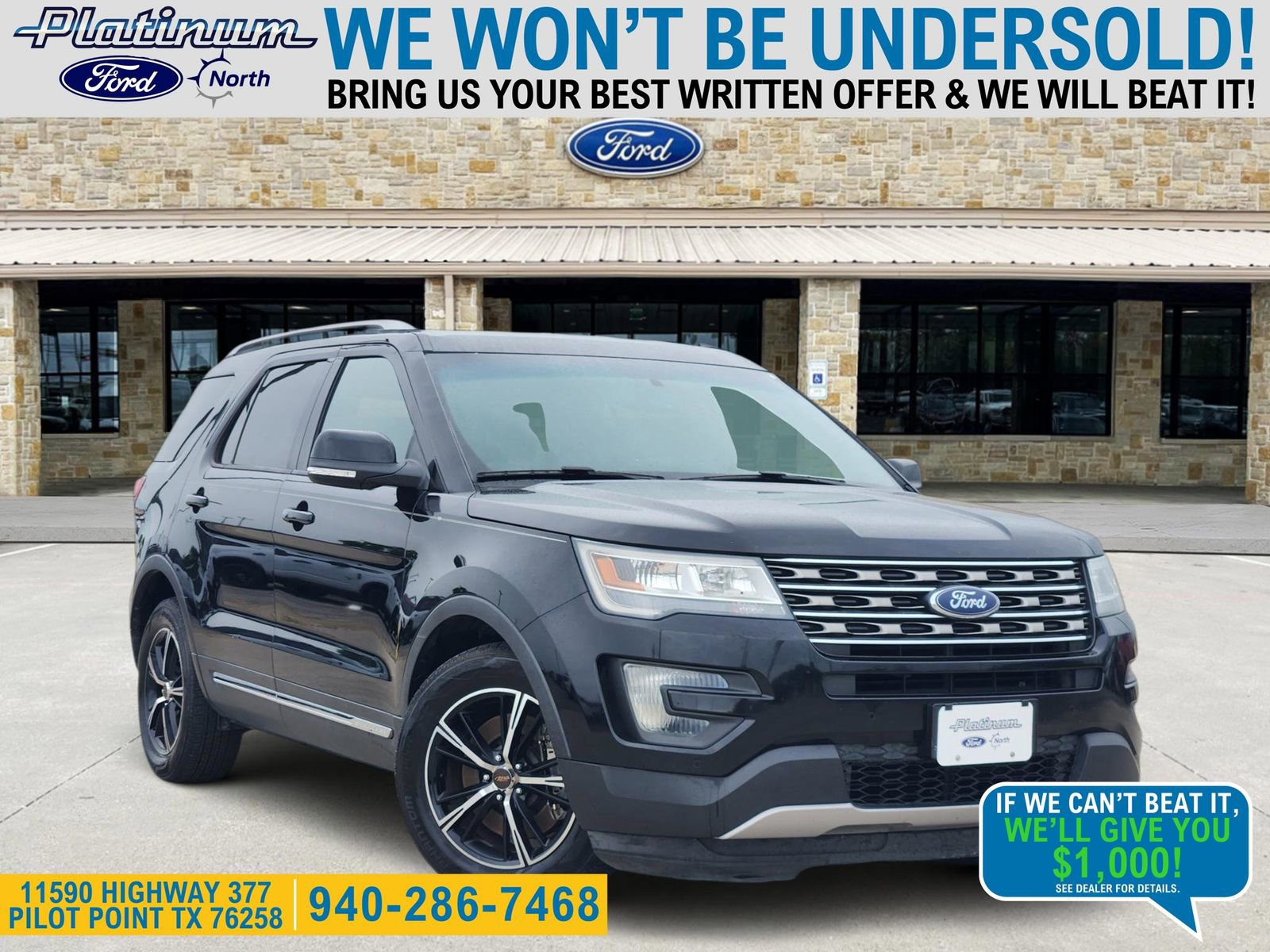 Used 2016 Ford Explorer XLT w/ Equipment Group 202A image 1