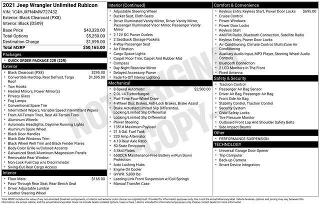 Used 2021 Jeep Wrangler Unlimited Rubicon image 2