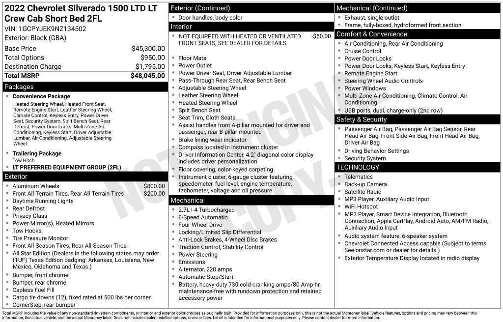 Used 2022 Chevrolet Silverado 1500 LT AWD/4WD image 34