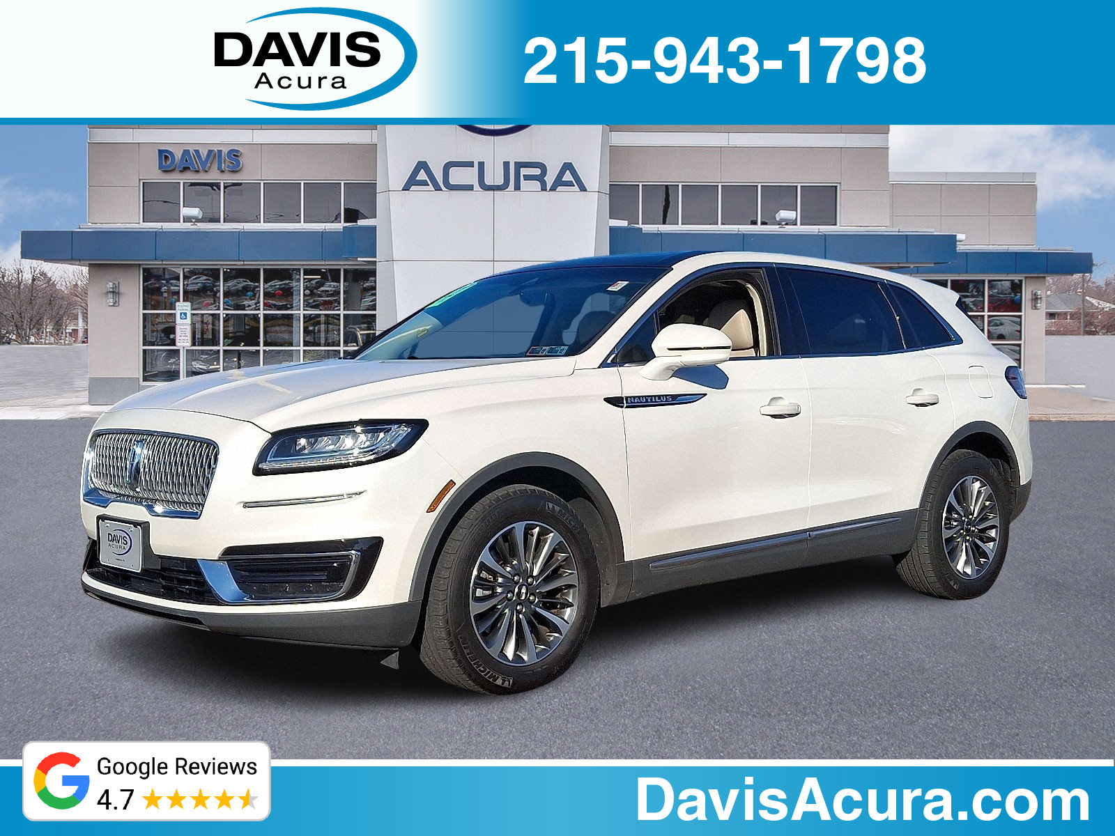 Used 2019 Lincoln Nautilus Select image 1