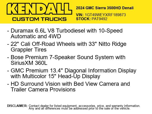 Used 2024 GMC Sierra 3500 Denali w/ Denali Reserve Package AWD/4WD image 2