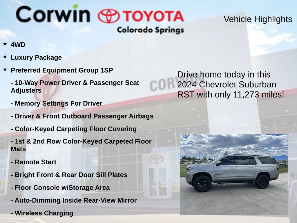 Used 2024 Chevrolet Suburban RST w/ Luxury Package AWD/4WD image 7