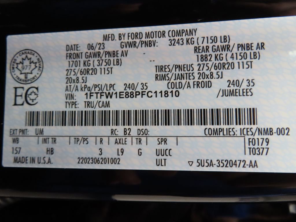 Used 2023 Ford F150 Lariat w/ Equipment Group 502A High image 62