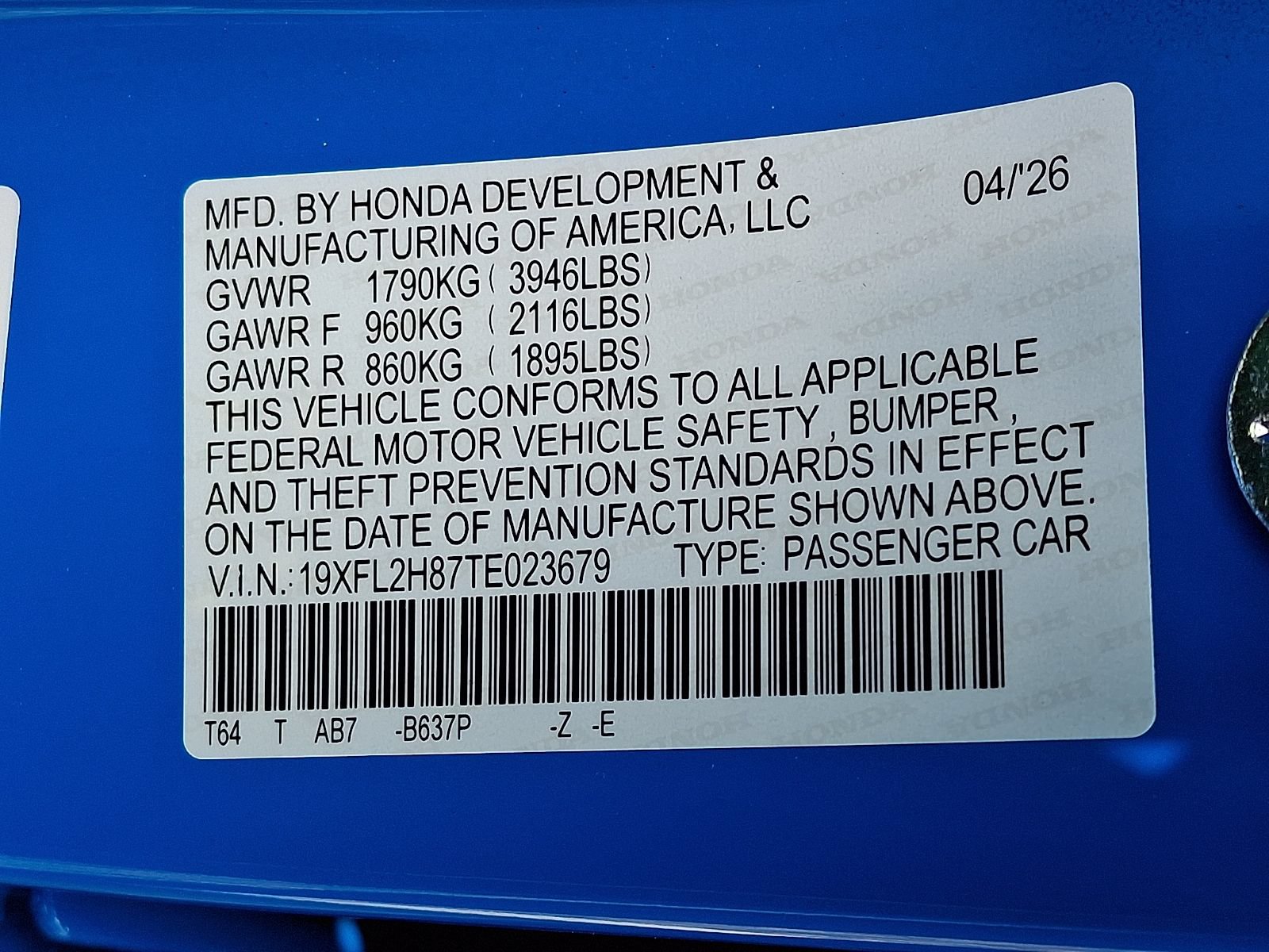 New 2026 Honda Civic Sport image 10