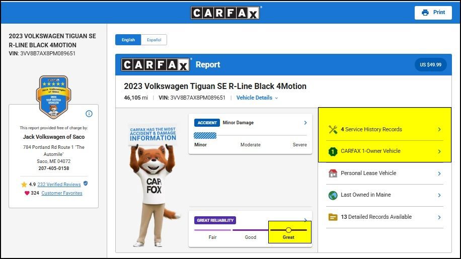 Used 2023 Volkswagen Tiguan SE R-Line AWD/4WD image 12