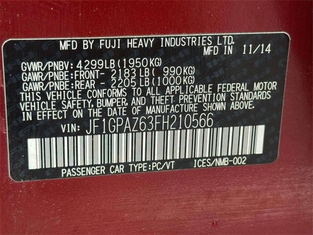 Used 2015 Subaru Impreza 2.0i Sport Limited image 18