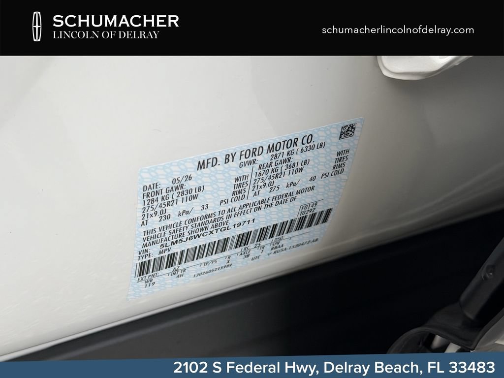 New 2026 Lincoln Aviator 2WD w/ Jet Appearance Package image 16