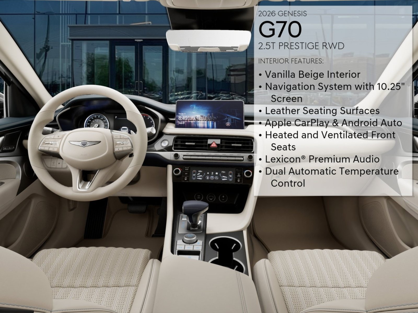 New 2026 Genesis G70 2.5T Prestige RWD image 15