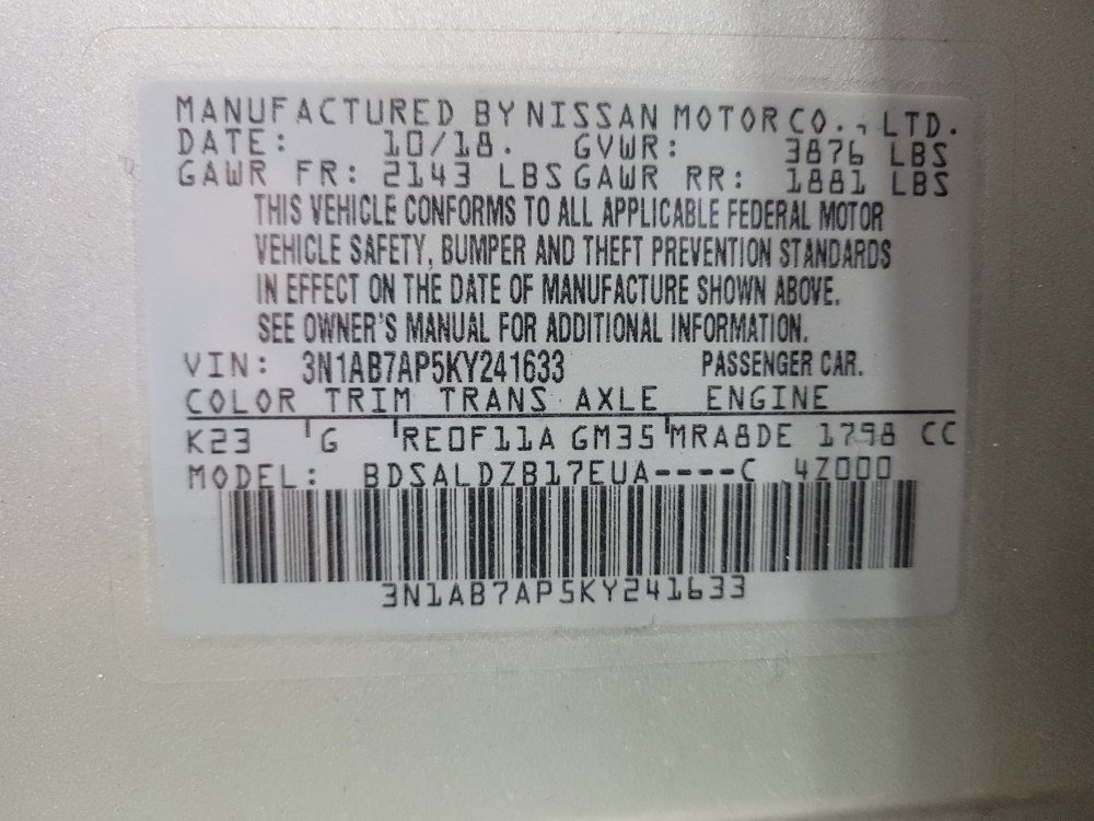 Used 2019 Nissan Sentra SV FWD image 33